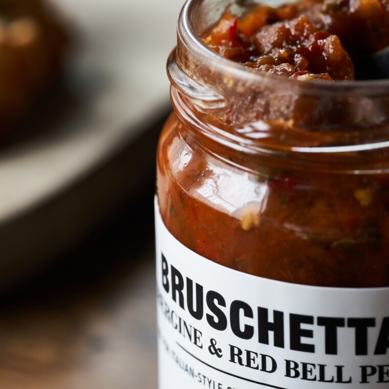 Bruschetta z bakłażanem i czerwoną papryką Nicolas Vahé