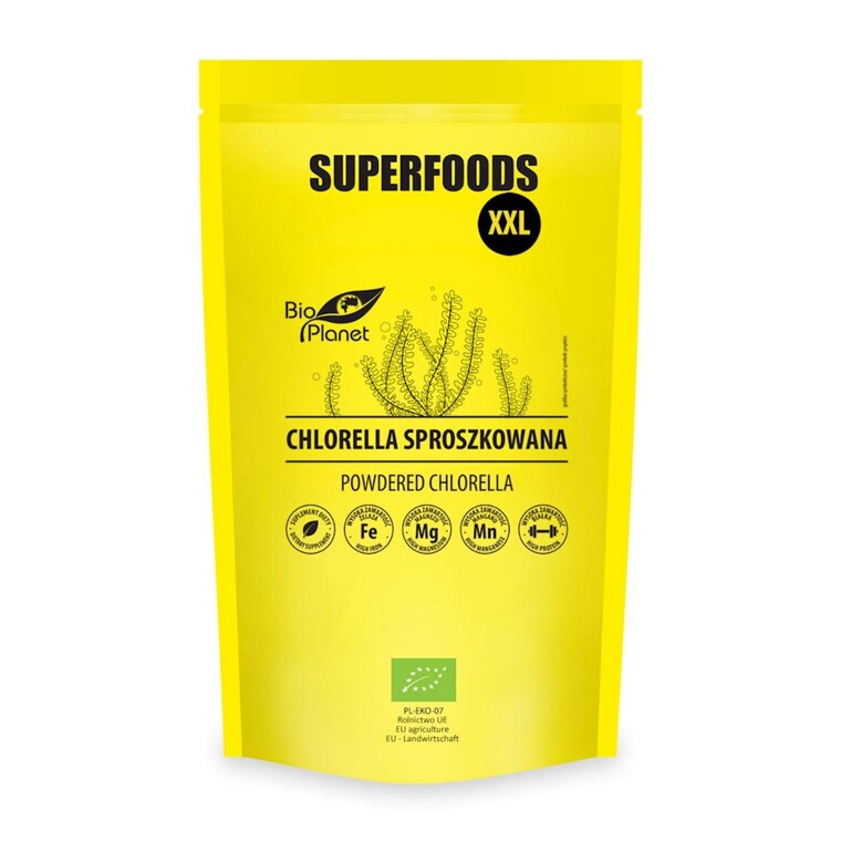 Chlorella sproszkowana Bio, 600g, Bio Planet