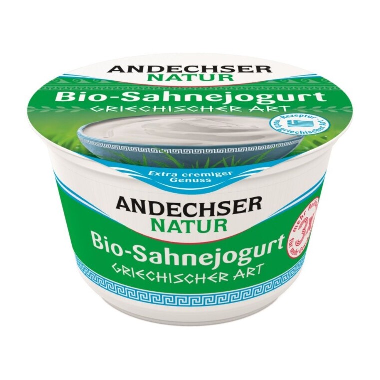 Jogurt kremowy typu greckiego 10 % tł. Bio, Andechser Natur