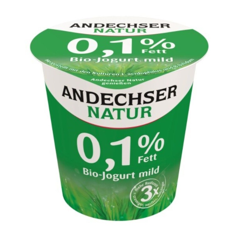 Jogurt naturalny 0,1% tł. Bio, Andechser Natur