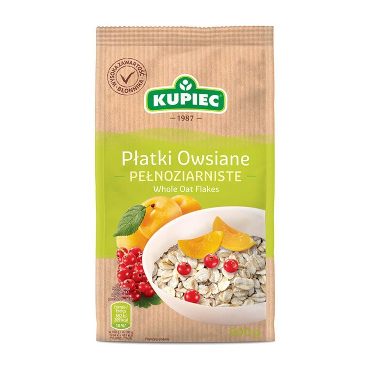 Płatki owsiane pełnoziarniste, Kupiec
