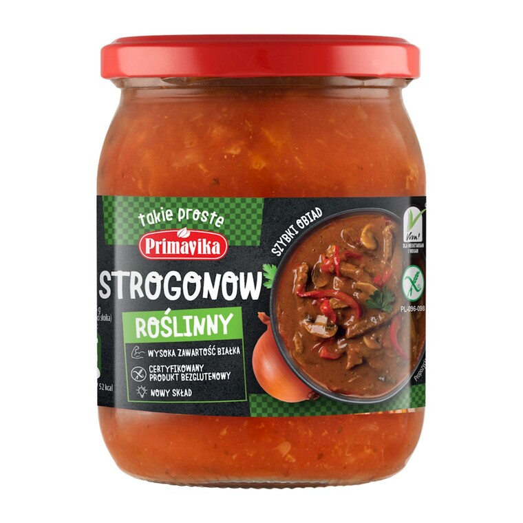 Strogonow roślinny bezglutenowy, Primavika