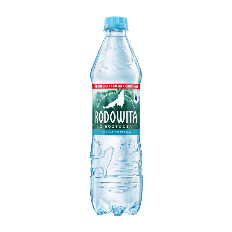 Woda mineralna niegazowana 0,6l, Rodowita z Roztocza