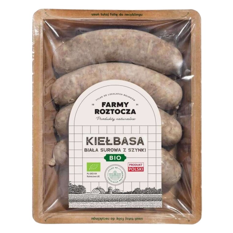 Kiełbasa biała surowa z szynki BIO
